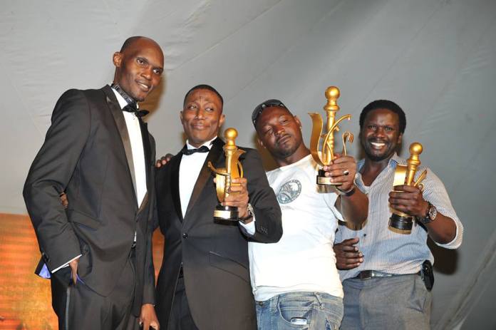 The burly actor (R) made a rare public appearance at last year's Uganda Film Festival (UFF) finale where 'SRB', a film he headlined, emerged the biggest winner. He has largely become reclusive ever since the human trafficking allegations started making rounds in 2012.